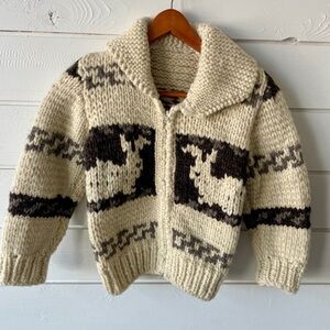 Kids Hand knit Cowichan Sweater